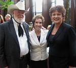 Cowboy poet, singer, songwriter, artist and TV personality Red Steagall and his wife Gail
